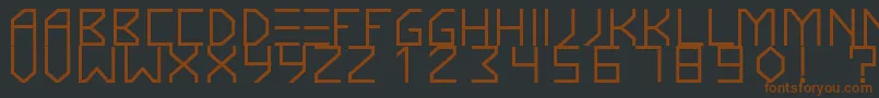En savoir plus sur la police KnarfartfontBold Police KnarfartfontBold – polices brunes sur fond noir