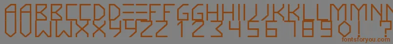 KnarfartfontBold Font – Brown Fonts on Gray Background