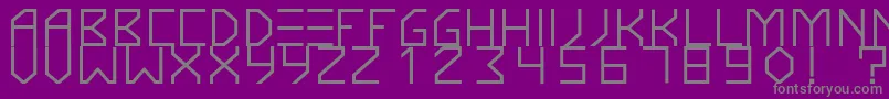 KnarfartfontBold Font – Gray Fonts on Purple Background