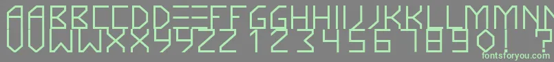 KnarfartfontBold-fontti – vihreät fontit harmaalla taustalla