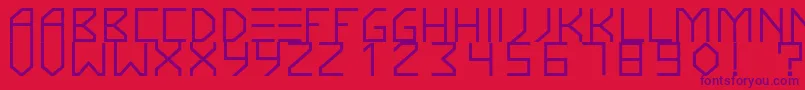 KnarfartfontBold Font – Purple Fonts on Red Background