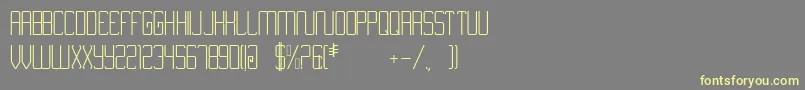 Nimiran Font – Yellow Fonts on Gray Background