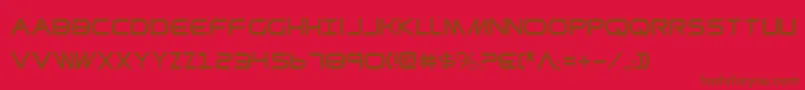 PrometheanCondensed Font – Brown Fonts on Red Background