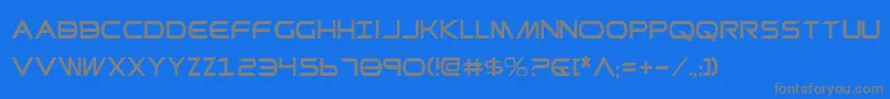 Czcionka PrometheanCondensed – szare czcionki na niebieskim tle