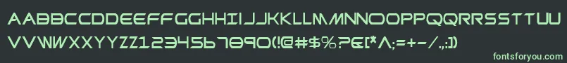 Шрифт PrometheanCondensed – зелёные шрифты на чёрном фоне