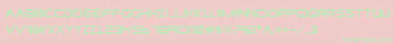 PrometheanCondensed Font – Green Fonts on Pink Background