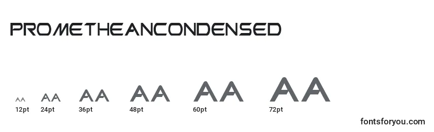 PrometheanCondensed Font Sizes