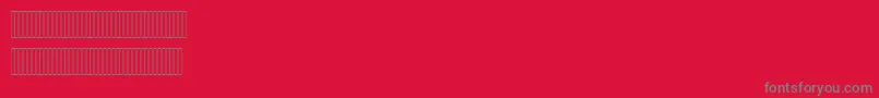 HishamLatinFigures Font – Gray Fonts on Red Background