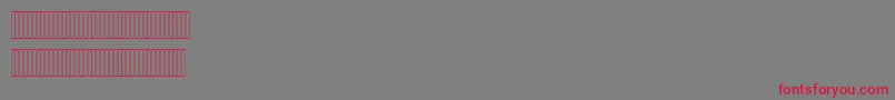 HishamLatinFigures Font – Red Fonts on Gray Background