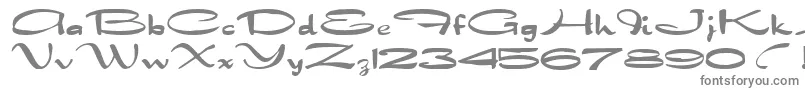 フォントFt66Bold – 白い背景に灰色の文字