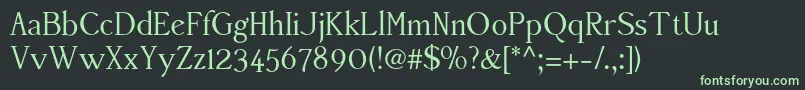 Accanthisadfstdno2Regular-fontti – vihreät fontit mustalla taustalla
