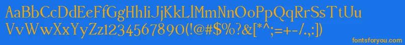 More about Accanthisadfstdno2Regular Font Accanthisadfstdno2Regular Font – Orange Fonts on Blue Background