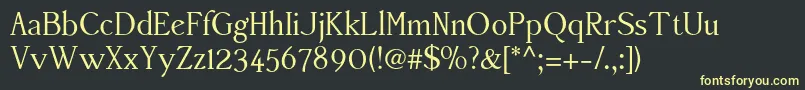 More about Accanthisadfstdno2Regular Font Accanthisadfstdno2Regular Font – Yellow Fonts on Black Background