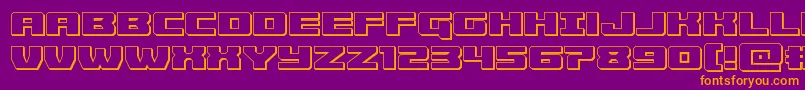 Police Cruiserfortress3D – polices orange sur fond violet