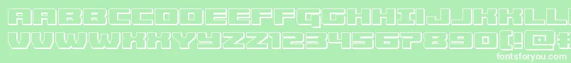 Cruiserfortress3D Font – White Fonts on Green Background