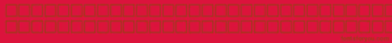 McsKofiSUNormal. Font – Brown Fonts on Red Background