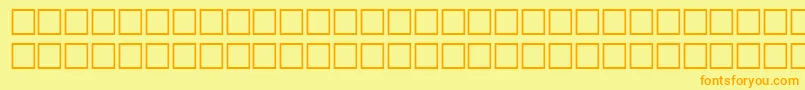 fuente McsKofiSUNormal. – Fuentes Naranjas Sobre Fondo Amarillo