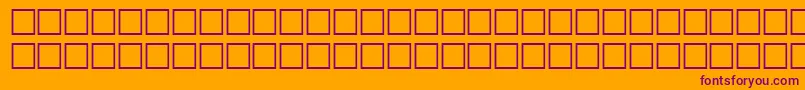 フォントMcsKofiSUNormal. – オレンジの背景に紫のフォント