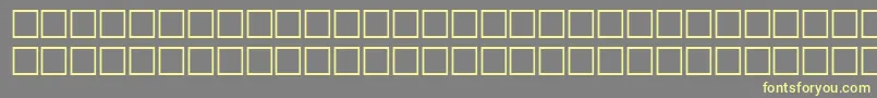 フォントMcsKofiSUNormal. – 黄色のフォント、灰色の背景