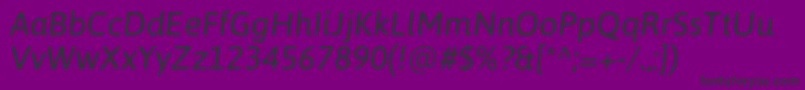 Police AsapItalic – polices noires sur fond violet