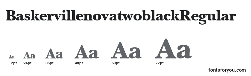BaskervillenovatwoblackRegular Font Sizes