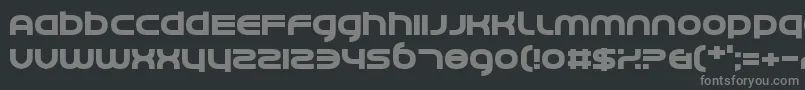 フォントCeruleanNights – 黒い背景に灰色の文字