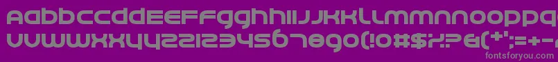 フォントCeruleanNights – 紫の背景に灰色の文字