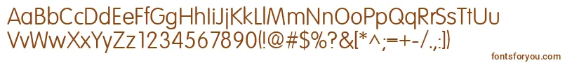 ElementarySf-fontti – ruskeat fontit valkoisella taustalla