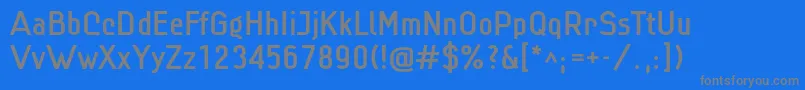 Linmed Font – Gray Fonts on Blue Background