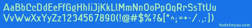 Шрифт Linmed – зелёные шрифты на синем фоне