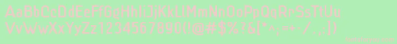 Linmed Font – Pink Fonts on Green Background