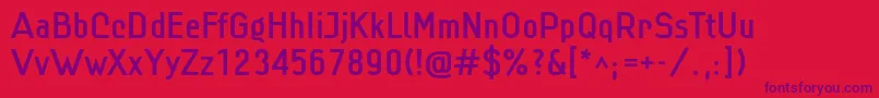 Linmed Font – Purple Fonts on Red Background