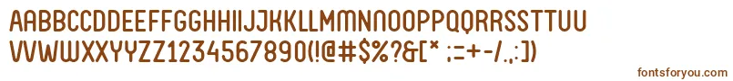 Шрифт FvAlmeloWebfont – коричневые шрифты на белом фоне