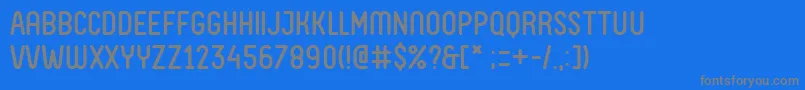 FvAlmeloWebfont Font – Gray Fonts on Blue Background