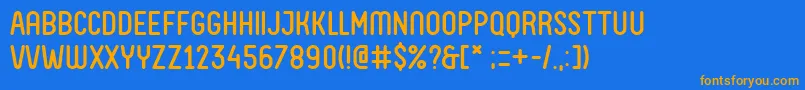En savoir plus sur la police FvAlmeloWebfont Police FvAlmeloWebfont – polices orange sur fond bleu