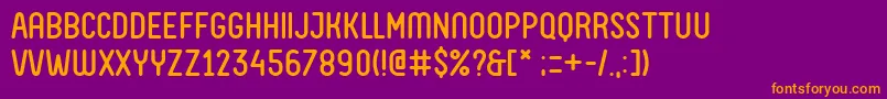 FvAlmeloWebfont Font – Orange Fonts on Purple Background