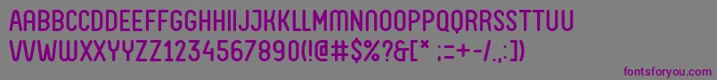 Шрифт FvAlmeloWebfont – фиолетовые шрифты на сером фоне