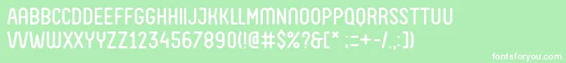 FvAlmeloWebfont Font – White Fonts on Green Background