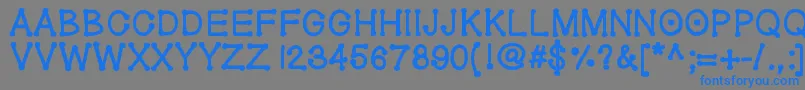 Geldoticathickf Font – Blue Fonts on Gray Background