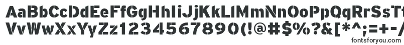 PftransitStencilblack Font – Fonts for Google Chrome