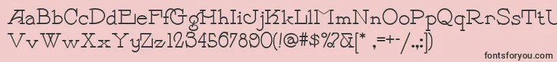 Payzant Font – Black Fonts on Pink Background