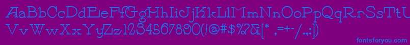 Payzant Font – Blue Fonts on Purple Background