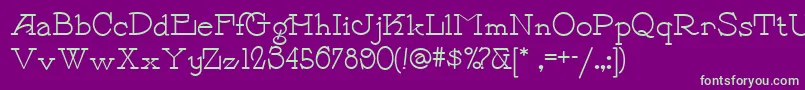 Payzant Font – Green Fonts on Purple Background