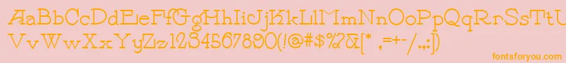 Payzant Font – Orange Fonts on Pink Background