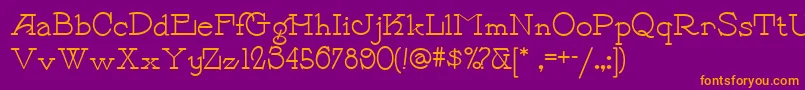 Payzant Font – Orange Fonts on Purple Background