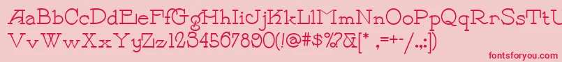 Payzant Font – Red Fonts on Pink Background