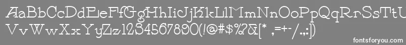 フォントPayzant – 灰色の背景に白い文字