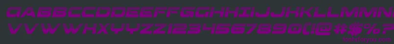 Beamweaponhalfital Font – Purple Fonts on Black Background