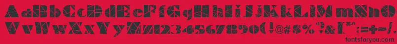 IlluminateFonty Font – Black Fonts on Red Background