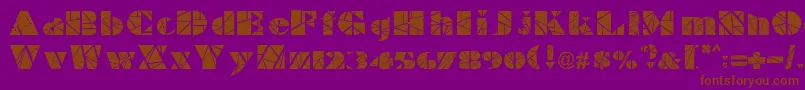 IlluminateFonty Font – Brown Fonts on Purple Background